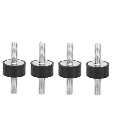 Image de 4pcs Supports en Caoutchouc M6, Anti Vibration Silent Bloc, d&#039;Isolation avec Vis pour Compresseur D&#039;air, Moteur Diesel, à Essence, Pompe Eau (vv20 * 10 M6 18)