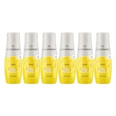 Image de SodaStream Lot de 6 Concentrés Tonic pour Machine à Eau Pétillante et Soda Préparez jusqu&#039;à 9 Litres en Quelques Secondes, 440ml