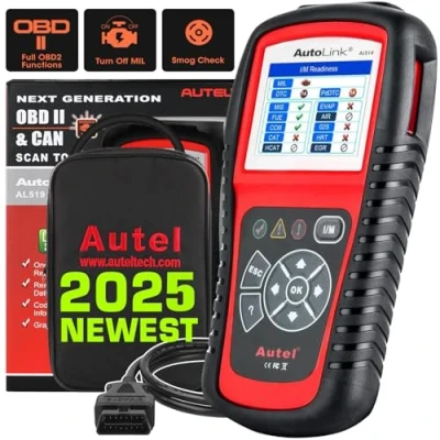Image de Autel AutoLink AL519 Scanner OBD2 Moteur Vérification Amélioré en Mode 6 Lecteur Codes, Outil Diagnostic Voiture Universel avec du Smog Un Clic, Version Améliorée d&#039;AL319