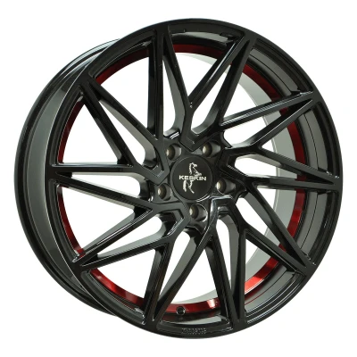 Image de KESKIN 5Trou 20Pouce 112mm Jante alu KT20 FUTURE noir mat, dessous rouge KT208520511230BPRI