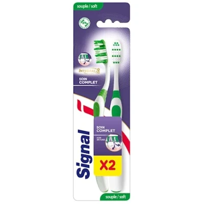 Image de Signal Pack de 2 Brosses à Dents Integral 8 Soin Complet Souple