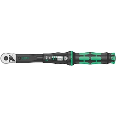 Image de Wera 05075620001 Clé dynamométrique à cliquet Click Torque C 1, 1/2&quot;, 10 50 Nm Vert