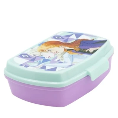 Image de ALMACENESADAN; 5463 Pack rentrée scolaire et cadeau ; composé d&#039;une boîte à sandwich rectangulaire multicolore, produit réutilisable, sans BPA (frozen)