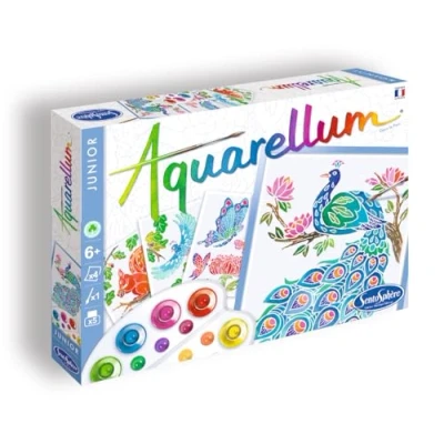 Image de SentoSphère AQUARELLUM JUNIOR DANS LE PARC Kit Peinture Aquarellable Magique A partir de 6 ans fabriqué en France