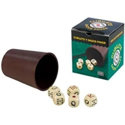 Image de Falomir 27930 Cubilete Póker Set de Table Classique Multicolore