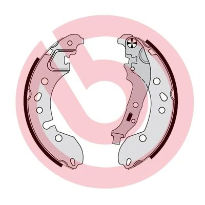 Image de BREMBO S 68 548 Mâchoires De frein 203 38 avec levier à main RENAULT: Twingo 3, 2, II Van / 3/5 portes, SMART: Fortwo III Coupe