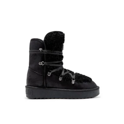 Image de D.Franklin Nordic Fur Bottes australiennes avec doublure extérieure en fourrure pour femme Noir Taille 39, 63, 39 EU