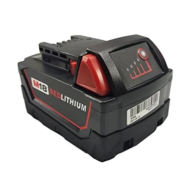Image de FengBP®18V 5000mAh 5.0A Batterie de Rechange pour Milwaukee M18 48 11 1828 1840 C18B M18BX Li18 M18B4 XC Tool M18, Noir, 18.00V