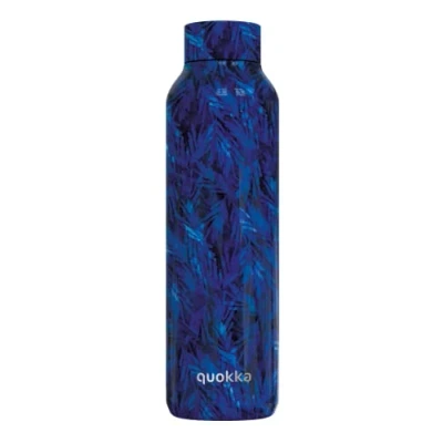 Image de Quokka Solid Night Forest 630 ML Bouteille d&#039;eau en Acier Inoxydable avec Isolation par Double Paroi Gourde Reutilisable sans BPA maintient Le Liquide Froid jusqu&#039;à 24h, Chaud 12h