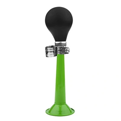 Image de Sonnette Trompette Vélo VTT Cornet Rétro Avertisseur Sonor Klaxon Classique 2,2 Pouces pour Bicyclette Non Electronique (Couleur : Vert)