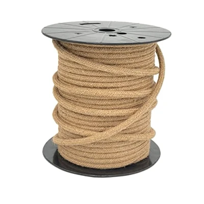 Image de 20 mètres 2 fils Câble textile fil électrique tissu rond 2x0,75 2G0,75 toile de jute