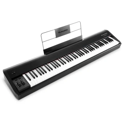 Image de M Audio Hammer 88 Clavier Maître Haut de Gamme avec Touches Lestées Suite Logiciels Pro Musique Noir