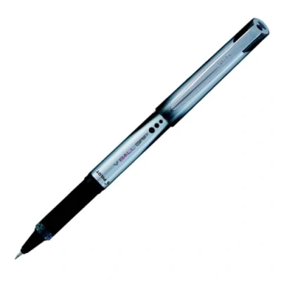 Image de Pilot V Ball GripLot de 12 Stylo roller Pointe métal 0,7 mm Encre liquide Noire + grip confort