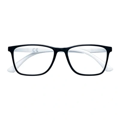 Image de Zippo Lunettes de lecture de, faite avec un cadre lignes douces, idéale pour les hommes et femmes, dioptrie +1,50, enchères noires, blanches