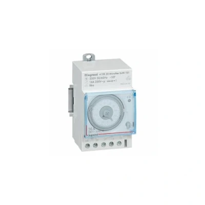 Image de Interrupteur horaire analogique programmable Automatique journalier 1 Sortie 16A 250V 3 modules LEGRAND