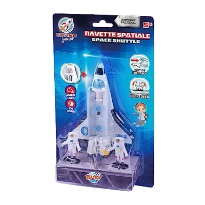 Image de Buki 63168 Navette spatiale Diecast, Noir