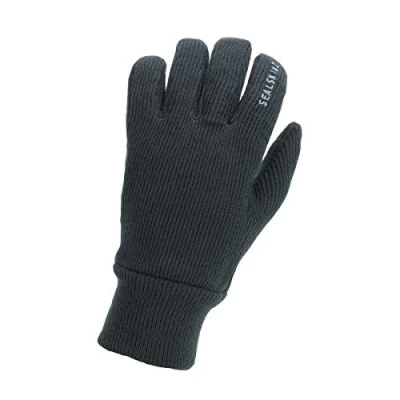 Image de SEALSKINZ Gant tricoté Coupe Vent pour Tous Les Temps Gris, Unisex Adult