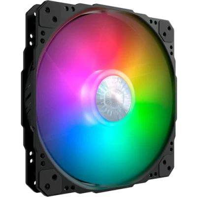 Image de Cooler Master SickleFlow 200mm ARGB Ventilateur de Boîtier , Compatible Carte Mère ARGB, Pales Givrées Air Balance, 102.8CFM, 1.35mmH2O, 15.7dBA