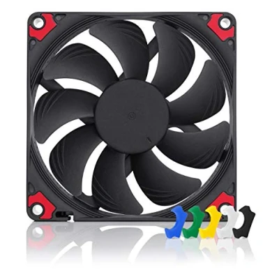Image de Noctua NF A9x14 HS PWM chromax.black.swap, Ventilateur Silencieux de Faible Épaisseur, 4 Broches (92x14 mm, Noir)