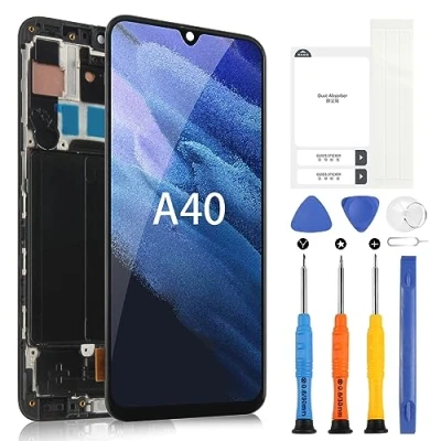 Image de Écran LCD pour Samsung Galaxy A40 A405F/DS SM A405FN/DS 5,9&quot;,LCD Display Tactile Digitizer Assembly avec Outils(Noir Cadre)