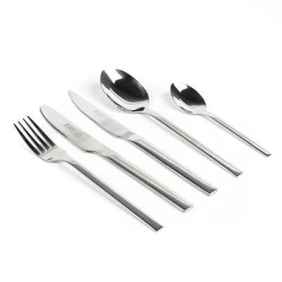 Image de Russell Hobbs RH00855EU Vermont Ménagère 20 Pièces Set de Couverts Table en Acier Inoxydable avec Couteaux à Steak, Pour 4 personnes, Poli Miroir, Garantie 15 ans