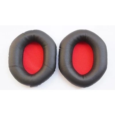 Image de V MOTA Coussinets de réparation en cuir pour casque Moda Crossfade LP LP2 sans fil M 100 M100 (coussinets d&#039;oreille) (XL) (rouge)