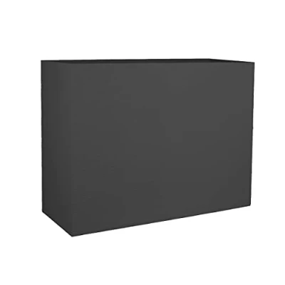 Image de EDA PLASTIQUE Bac a fleurs Muret Loft Graphit 46 L 78,5 x 29,5 60 cm Gris anthracite