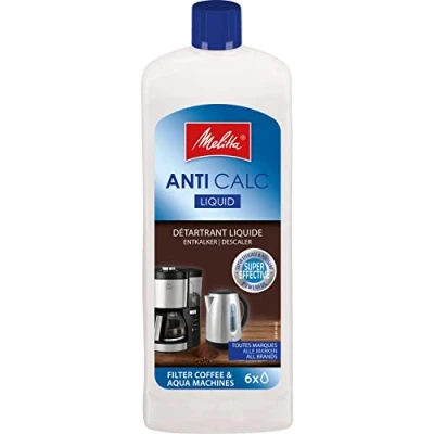 Image de Melitta 90451942 Liquide Détartrant Anti Calcaire pour Cafetières Filtres 250 ml, Blanc