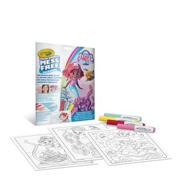 Image de CRAYOLA Color Wonder, Kit de Coloriage avec 18 Pages à colorier et 4 Feutres Anti Tache, thème Ariel, Activité Créative pour Enfants, âge 3,4,5 Ans, 75 7018