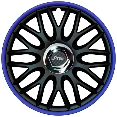Image de J TEC Orden R J16518 Enjoliveurs 16Pouces noir, Bleu, chrome