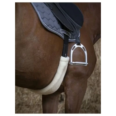 Image de EQUITHÈME Fourrure de Sangle Teddy Ecru 60cm