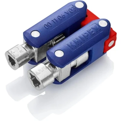 Image de Knipex Clé universelle pour armoires de commande « DoubleJoint » 62 mm (carte LS/blister) 00 11 06 V03