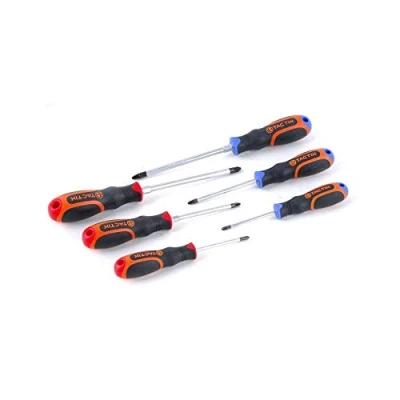 Image de Jeu de 6 tournevis cruciforme Phillips PH et Pozidriv PZ
