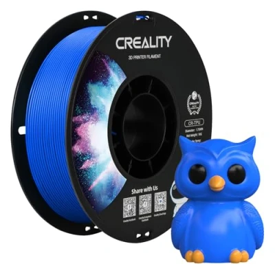 Image de Creality Official TPU Blue 1KG, Filament 1.75mm Tougher and Stronger 3D Printer, Less Tangle Dimensional Accuracy +/ 0.03mm 1kg/Roll(2.2lbs) Fit for Most FDM Printers
