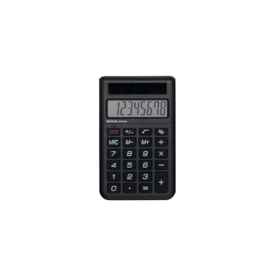 Image de MAUL Calculatrice de Poche ECO 250 Solaire à 8 Chiffres Bureau Professionnelle pour Le et l&#039;école Plastique recyclé 80% Noir