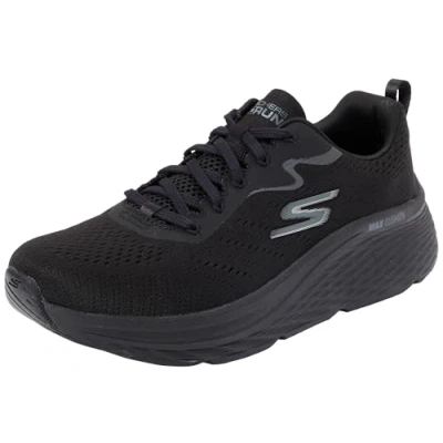 Image de Skechers Femme Cushioning Max AMORTISSAGE Elite 2.0 Levitate, Textile Noir Bordure Noire, 41 EU