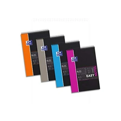 Image de OXFORD Lot de 5 blocs notes spirale &quot;Easynotes&quot; connecté scribzee 5x5 160pages 210x315mm 4 perfos