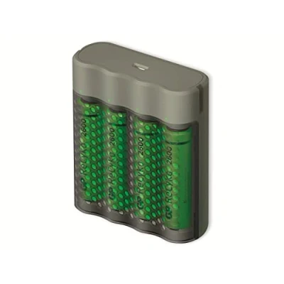 Image de GP Batteries Mainstream Line 4x ReCyko+ Mignon Chargeur de piles rondes NiMH LR03 (AAA), LR6 (AA)
