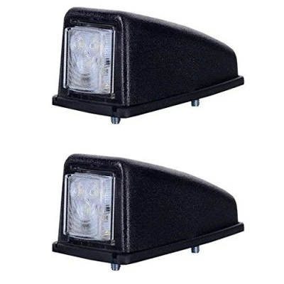 Image de 2 x l&#039;angle avant blanc d&#039;extrémité de toit LED allume 12V 24V E9 marqué pour le châssis camion remorque