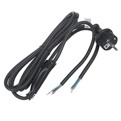 Image de Câble d&#039;alimentation 3m pour Maclean, projecteur LED et trépied MCE583 Jaune, longueur totale 3m, MCE585