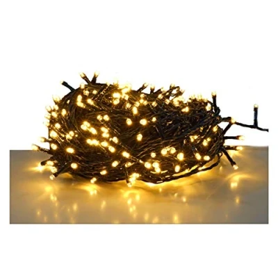 Image de Spetebo Guirlande lumineuse LED blanc chaud 80 LED/6 m Éclairage décoratif de Noël pour l&#039;intérieur et l&#039;extérieur