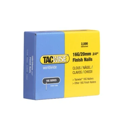 Image de Tacwise 0665 Clous de Finition Galvanisés Type 16G / 20 mm, Lot 2500