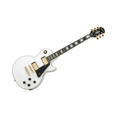 Image de Epiphone Les Paul Custom Alpine White Guitare Électrique à Coupe Simple
