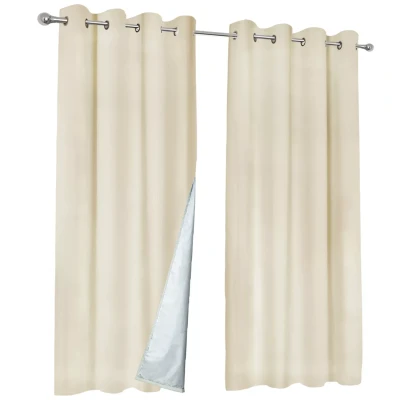 Image de Rideaux occultants thermiques beige