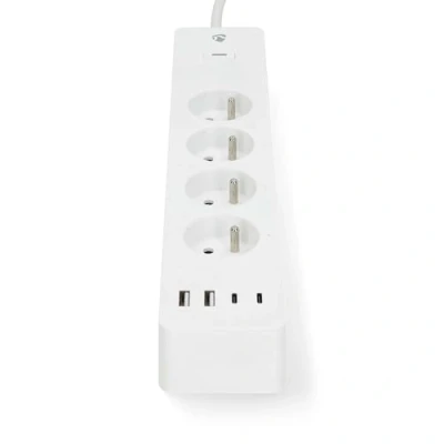 Image de Multiprise connectée CONECTICPLUS 4 prises 2 USB C PD3.0 20W 2m blanche