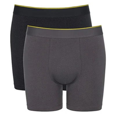Image de Sloggi LONG 2ER PACK EVER AIRY Shorty, Homme, Taille: Medium, Black combination