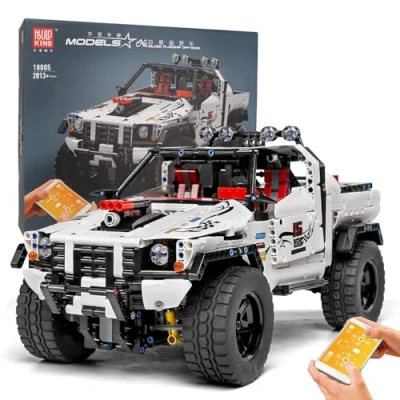 Image de Mould King 18005 High Tech Modèle SUV télécommandé Grand bloc de construction Collectors/expositions Perfect (télécommande et contrôle par application R/C) 2013 Pièces STEM Briques