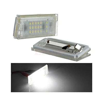 Image de GOFORJUMP 2pcs LED éclairage de Plaque d&#039;immatriculation Voiture lumières pour B/MW Mini Cooper One R50 Convertible R52 S R53 Blanc