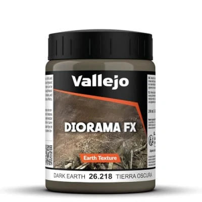 Image de Peinture de maquette texturée Vallejo 200 ml Choix textures varié Terre foncé