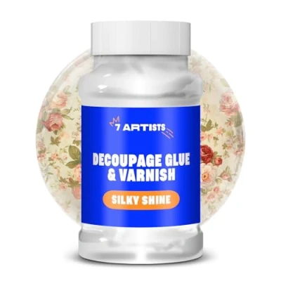 Image de 7 Artists Colle Decopatch 500 ml Vernis Transparent Loisir Creatif Decoupage Serviette Papier